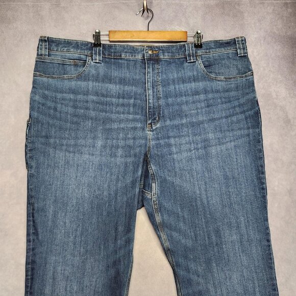 Duluth Ballroom Double Flex Jeans Mens 46x30 Blue Denim Relaxed Fit‎ Workwear - Picture 4 of 16